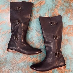 FRYE Leather Tall Boots size 6 1/2”